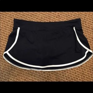 Lands End 8 Swim Skirt skirtini deep sea EUC
